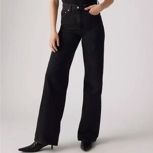 Levi's Premium Ribcage Wide Leg 30x34 Rosie Posie long length tall